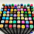 thumbnail image 3 of Marcadores Doble Punta Plumones Punta Pincel Kit 80 Colores, 3 of 7