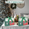 thumbnail image 7 of 12 Pcs Clear Plastic Gift Bags with Die Cut Handles Reusable Party Favor Bags with Ribbon for Mother's Day Wedding Graduation Bridal Shower Baby Shower, 12 x 10 x 5''(Green), 7 of 7