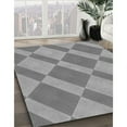 thumbnail image 2 of Ahgly Company Indoor Square Patterned Dark Gray Area Rugs, 5' Square, 2 of 6