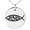 Gold, variant on Stainless Steel Ichthus Jesus Fish Symbol Engraved Small Medallion Circle Charm Pendant Necklace