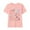 Pink, variant on Boys Girls School Uniform T - shirts,Round Neck Letter Printed Short - Sleeved Academy Tees White 2 T