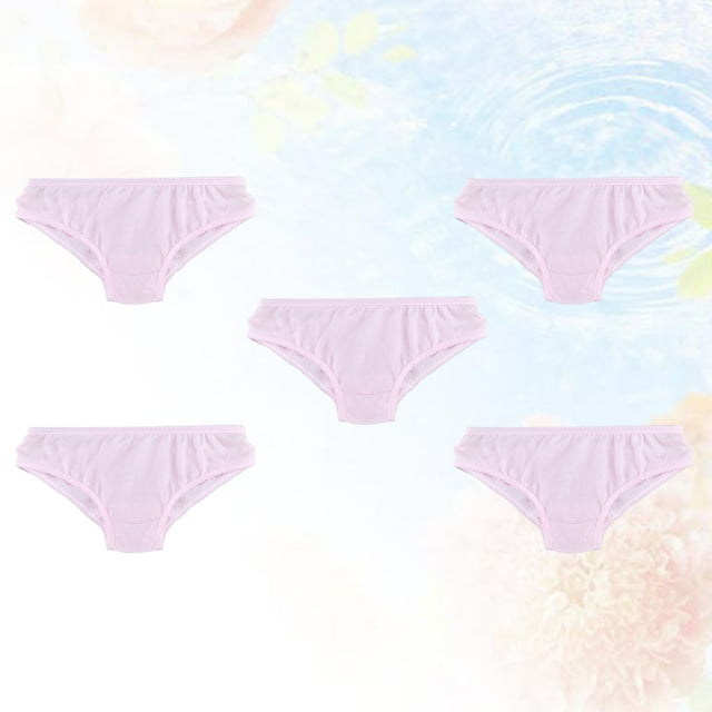 OULII Culottes Menstruelles Jetables 5 Pcs Culottes en Coton Roses pour Femmes Post-Partum