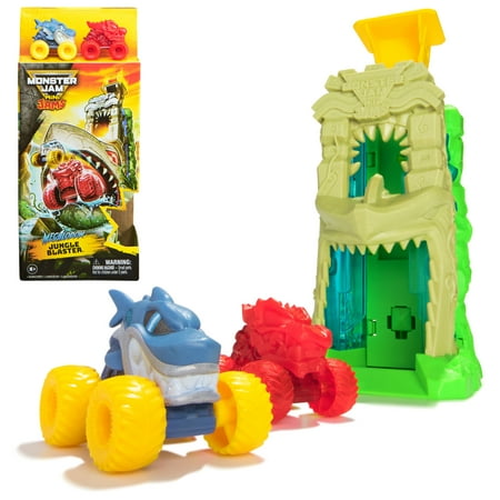 Monster Jam Mini Jams, Megalodon Jungle Blaster Launcher Playset