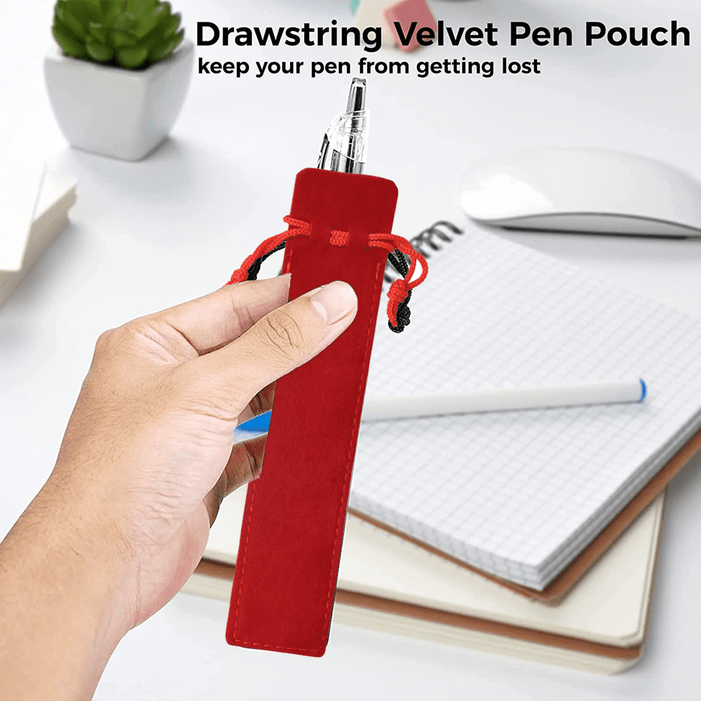 Custom Colorful Velvet Drawstring Pen Pouch Bag - China Pen Pouch, Velvet  Pen Pouch