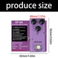 thumbnail image 3 of Compact Guitar Effects Processor Single Type 9V Electric Guitar Effect Pedal Musical Instrument Accessories Enduring, 3 of 7