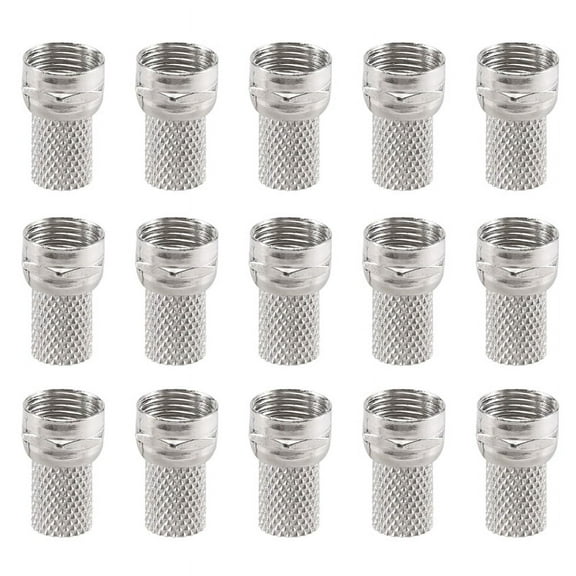 2024 TOP! 15 Pcs RG6 F-Type Twist-On Coax Coaxial Cable RF Connector Male for CCTV Camera