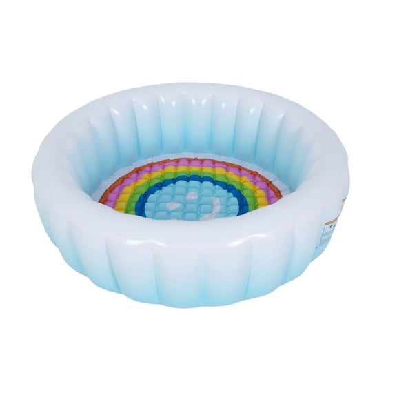 Packed Party Luxe Blue Ombre 59” Round Soft-Sided Inflatable Swimming Pool