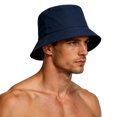 thumbnail image 3 of Hot Summer Bucket Hat Short Brim- Trendy Cotton Sun Hat for Beach, Golf, Fishing - Fun Outdoor Vacation Boonie for Men and Women Navy, 3 of 4