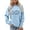 Light Blue, variant on Trendfront Womens Funny Quote Sweatshirts Crewneck Long Sleeve Im Cold But Im Being Really Brave About It Text Print Casual Cozy Fall Pullover Tops