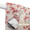 thumbnail image 4 of Swag Valance Curtains for Windows, Cherry Blossoms Light Filtering Kitchen Curtains with Rod Pocket, Spring Farmhouse Botanical Flowers Window Treatment Valances for Living Room, 36x36 - 2 PCS, 4 of 9