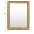 thumbnail image 3 of SAFAVIEH Couture Veronika 40" x 52.25" Brass Glam Leaner Mirror, 3 of 6