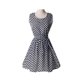 thumbnail image 1 of Mini vestido corto de noche de fiesta con estampado floral de gasa sin mangas para mujeres y niñas Noticed FS1635-44, 1 of 6