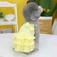 thumbnail image 2 of CSChome Pet Dress Dog Soft Comfortable Breathable Adorable Layered Hem Bowknot Daily Wear Puppy, 2 of 7