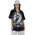 thumbnail image 4 of Happy Halloween Chinese Crested Witch Pumpkins Bats Hawaiian Shirt Breathable Summer Unisex Merch Dog Lover - 13012, 4 of 6