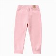 thumbnail image 4 of Gibobby Girls Sweatpants with Pockets- Baggy Fashion Casual Elastic Waist 2T 3T 4T 5T 6T 7T 8T Kids Wide Leg Pants School Daily Wear Toddler Girls Winter Clothes(5-6T,Pink), 4 of 4