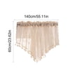 thumbnail image 3 of Cagogo Sheer Valance, Decorative Lace Window Swag With Tassels, Polyester Kitchen Valance For Small Windows, Elegant Curtain Topper For Living Room Bedroom Drapes, 3 of 7