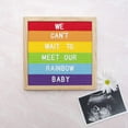thumbnail image 2 of Rainbow Felt Letter Board Set with Letters (10”x10”) by Felt Like Sharing, 2 of 7