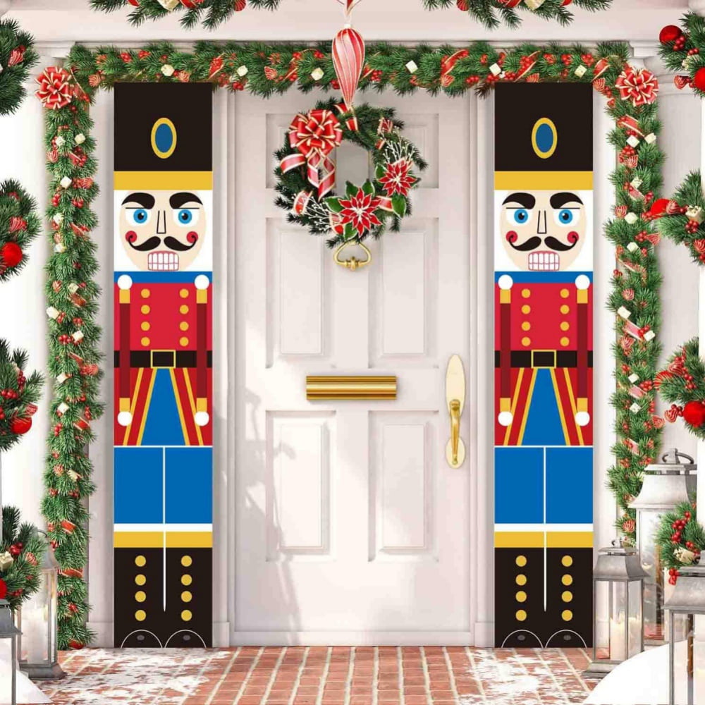 Christmas Nutcracker Banner Decorations Outdoor 5.9ft Solider