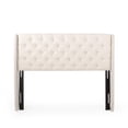 thumbnail image 1 of Billings Contemporary Full or Queen Fabric Headboard, Black, 1 of 1