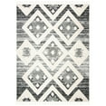 thumbnail image 6 of SAFAVIEH Moroccan Tassel Dawson Geometric Shag Area Rug, Grey/Ivory, 3' x 5', 6 of 9