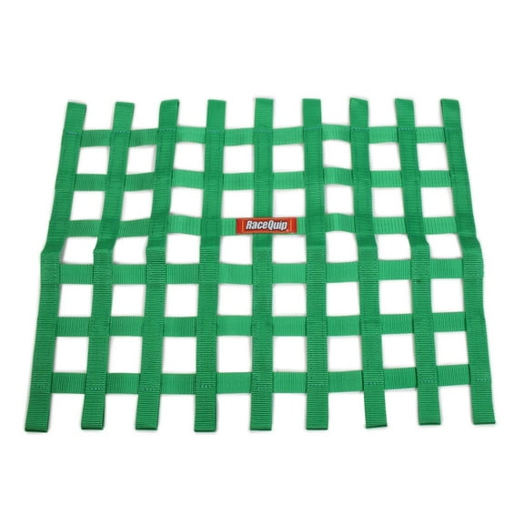 RaceQuip® 721075RQP Window Net 1 in Webbing - 24 x 18 in Rectangle - Green
