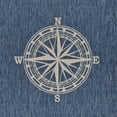 thumbnail image 2 of 2â€™ x 3â€™ Navy Nautical Indoor Outdoor Scatter Rug, 2 of 3