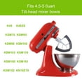 thumbnail image 4 of Flex Edge Beater Work for KitchenAid Mixer Attachments,Compatible with 4.5-5 Quart Tilt-Head Stand Mixers,kitchenAid Paddle with Scraper,Flexible Silicone Edges, 4 of 7
