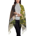 thumbnail image 2 of Fotbe Girl In Field Of Daisies Print Womens Fall Winter Scarf Tassel Soft Warm Blanket Scarves Womens Shawl Wraps, 2 of 8