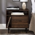 thumbnail image 2 of Lincoln 25" Modern Storage Side Table - Dark Walnut, 2 of 2