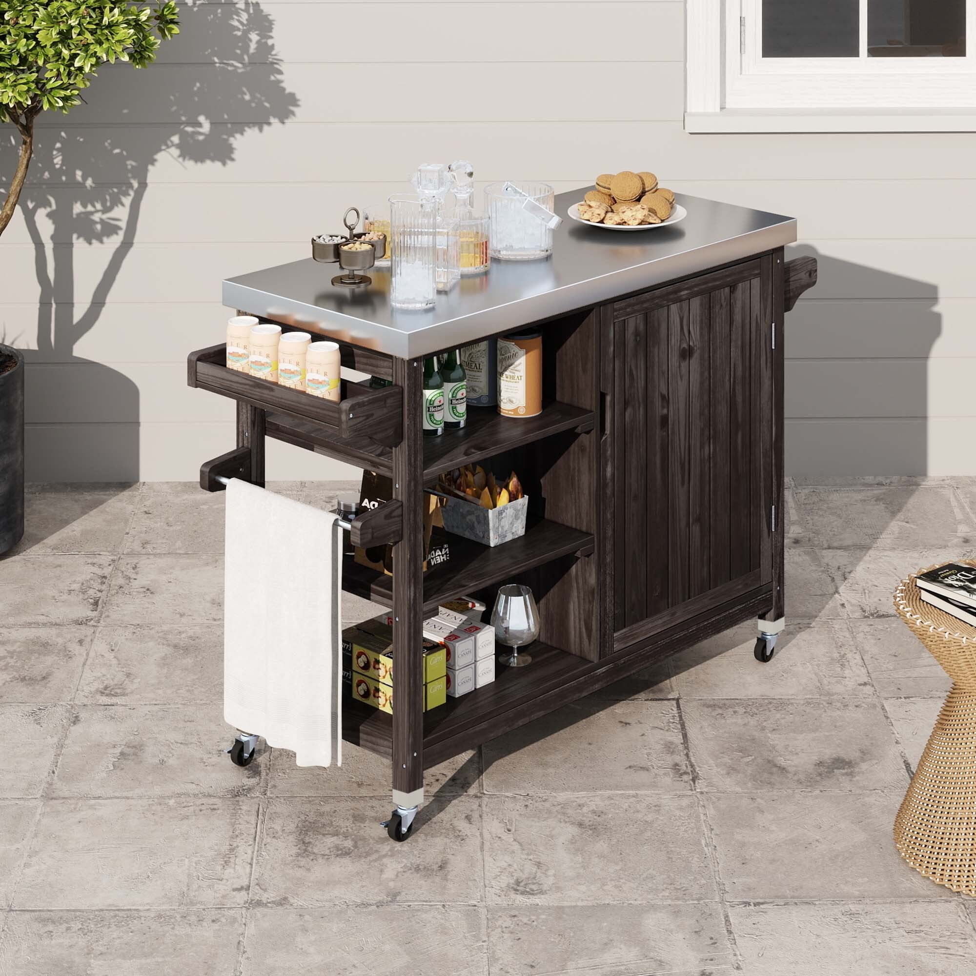 Outdoor Kitchen Island Outdoor Storage Cabinet With Doors