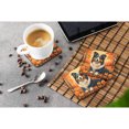 thumbnail image 4 of Collie Fall Foam Coaster Set of 4 3.5 in x 3.5 in, 4 of 5