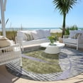thumbnail image 6 of Addison Rugs Chantille Indoor/Outdoor Transitional Modern Olive Washable Round Rug, 8' x 8', 6 of 6