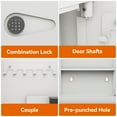 thumbnail image 6 of Tcbosik 16" Wall Digital Safe, Flat Hidden Wall Mount Safe with Adjustable Shelves, Heavy Duty Small Safe for Documents Money Valuables, Off White, 6 of 10