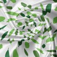 thumbnail image 7 of Ambesonne Nature Valance & Curtain, Botanical Leafage Pattern, 55"x24", Emerald Green White, 7 of 7