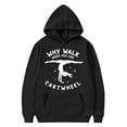 thumbnail image 4 of Telankuip Why Walk When You Can Cartwheel Hoodies Girls Long Sleeve Loose Fit Graphic Hooded Sweatshirts Trendy Casual Letter Print Pullover Tops for Kids Fall Winter Clothes Black 110, 4 of 4