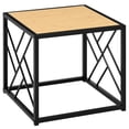 thumbnail image 2 of HOMCOM Modern End Table, Accent Side Table with Metal Frame for Living Room, Black, 2 of 9