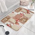 thumbnail image 3 of Pioneer Flower Floral Print Flannel Non Slip Door Rugs,Washable Door Mats Indoor,Decorative Door Mats,Dirt-Resistant and Absorbent Doormat for Entrance,Bedroom,Kitchen,Bathroom,23.5"x16", 3 of 5