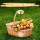 thumbnail image 5 of Cesta de picnic de mimbre con tapa y asa, cuerpo tejido resistente con forro lavable for acampar al aire libre, 5 of 6