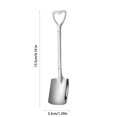 thumbnail image 4 of ¡Oferta por Tiempo Limitado!, Cuchara de acero inoxidable para sandía, cuchara para revolver bebidas heladas con mango largo, cuchara para café espesa, vajilla, cuchara para hielo con mango largo, 4 of 6
