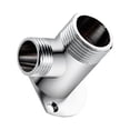 thumbnail image 3 of CIMAXIC 1Pc Copper Shower Adapter Silver Round Base Wall Mount Conversion Water Outlet Direction Control Anti-Pressure Explosion-Proof Rust-Resistant Corrosion-Resistant 1.97x1.77in, 3 of 5