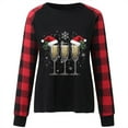 thumbnail image 4 of Weiqiqre Women's Tops, Tees & Blouses Christmas Shirt Women Gnomes Plaid Splicing Raglan T-Shirt Xmas Holiday Casual Long Sleeve Tee, 4 of 4