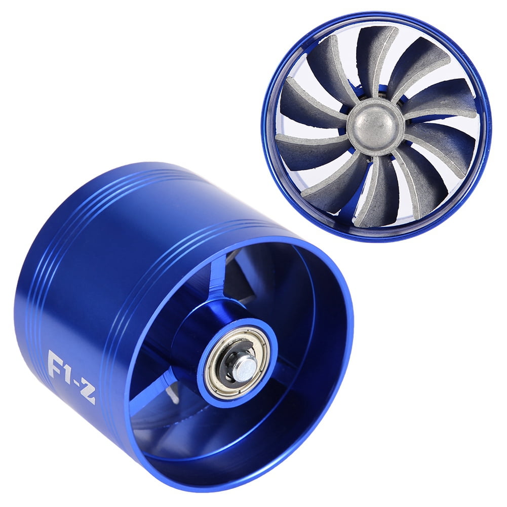 64 mm presa d’aria auto turbonator Single Fan Turbine Super Charger Gas Risparmio Carburante Turbo Turbonator Doppia Ventola Turbonator Fuel Saver