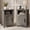 Gray, variant on Easoger Set of 2 Farmhouse Nightstand with Charging Station, Modern End Tables with Drawer & Cabinet, USB & Type-C Ports, Wood Rustic Bedside Table for Bedroom, Gray