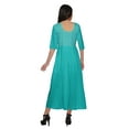 thumbnail image 4 of Moomaya Kurta Imprimée en Ligne A pour Femmes Manches 3/4 Tunique d'Été, 4 of 5
