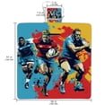 thumbnail image 2 of Football Canvas Outdoor Picnic Blanket for All Your Outdoor Adventures - Waterproof and Durable for Beach, Camping, and Park- Portable and Easy to Clean - Large Size for Family and Friends, 2 of 6