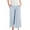 Light Blue, variant on yunLXC Clearance Women's Pants Skirt Pants Women's Summer 2025 Waist Slimming A Line Skirt Casual Small And Fashionable Wide Leg Pants women's casual pants with pockets elastic waist Beige L