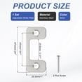 thumbnail image 2 of Deadbolt Strike Plate, Adjustable Door Strike Plate with Screws Stainless Steel Silver, 2 of 6