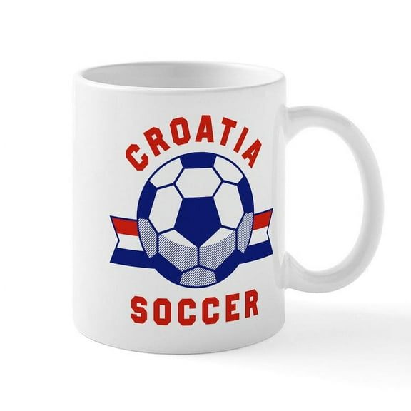 CafePress - Croatia Soccer Mugs - 11 oz Ceramic Mug - Novelty Coffee Tea Cup