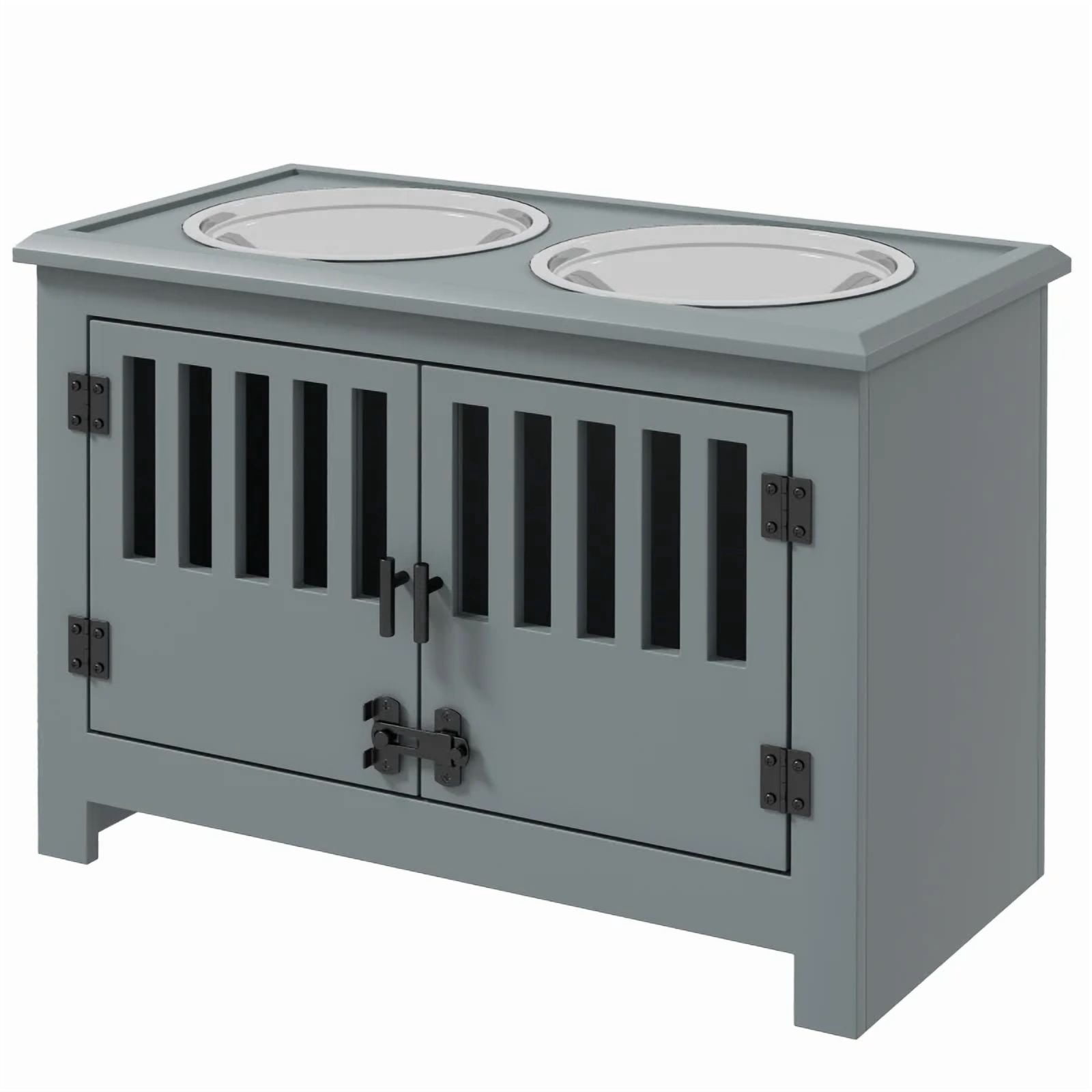Dog Feeding Station, Dog Food Storage Cabinet