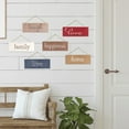 thumbnail image 6 of Excello Global Products Hanging Home Decor Sign with Sawtooth Hook and Jute Hanging Rope (Home, Family, Love, Laugh, Live, Happiness in Brown/Red/Navy Colorway) - EGP-HD-0356, 6 of 6